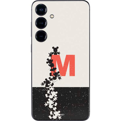 Disney Mickey Mouse Stacked Silhouette Split Galaxy S25 Skin